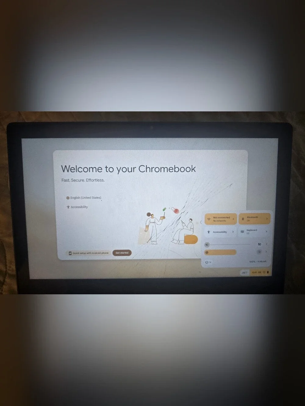 Lenovo IdeaPad 3 Flex Chromebook Navy Blue Lightweight Laptop